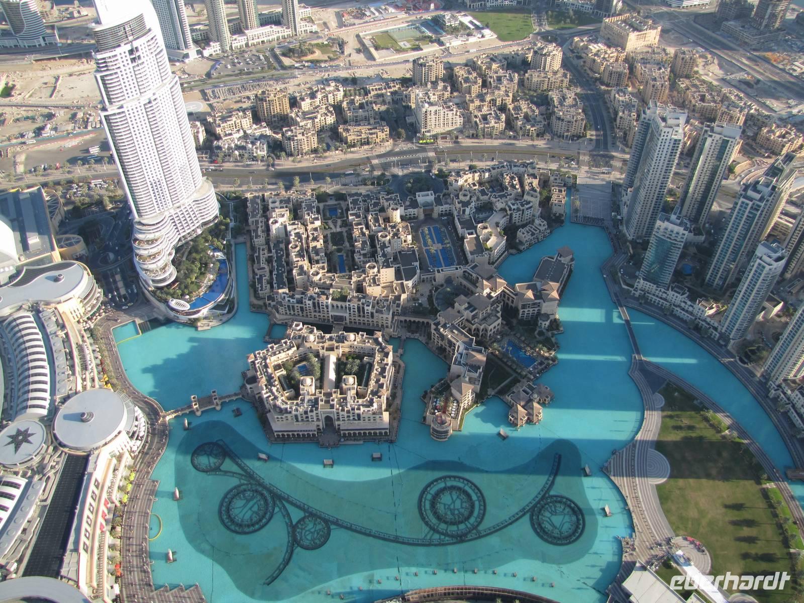 Blick vom höchsten Haus der Welt - Burj Khalifa