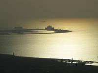 Blick vom  Burj Khalifa auf die Palmen Insel