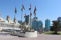 7 Fahnen für die 7 Vereinigten Emirate