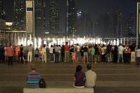 Wasserspiel am Abend