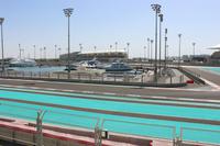 Teilstück der Formel 1 Rennstrecke in Abu Dhabi