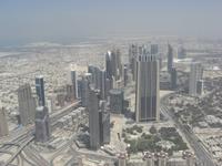 Blick aud die Skyline von Dubai