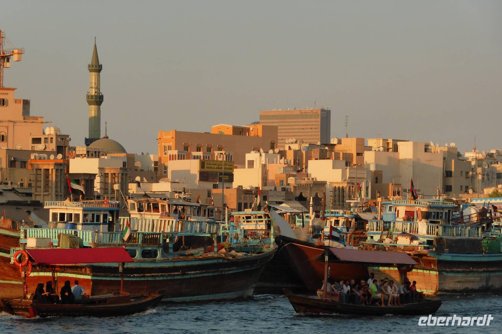 am letzten Tag am Creek in Dubai
