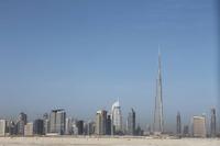 Busfahrt nach Al Ain - Sykline von Dubai