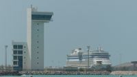 Blick vom Louvre Abu Dhabi Richtung Hafen
