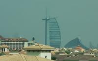 Burj al Arab, Fahrt mit der Monorail auf The Palm, Dubai