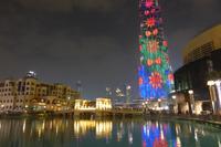 Lichtershow am Burj Khalifa