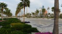 Präsidentenpalast Qasr Al Watan...Blick zu den Etihad Towers