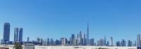 Skyline Dubais, während der Fahrt nach Al Ain 