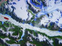 Fahrt entlang der Allee der Gletscher