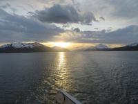 Sonnenuntergang auf der Stella Australis