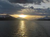 Sonnenuntergang auf der Stella Australis