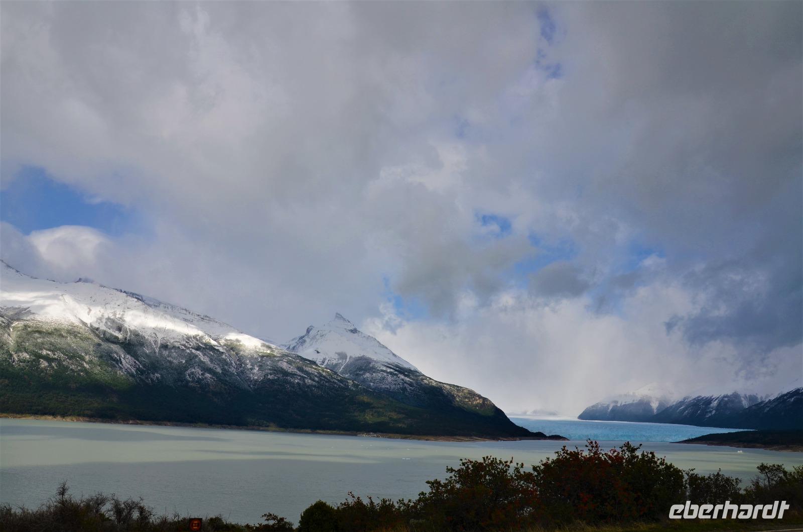 Erster Blick auf den Perito Moreno Gletscher