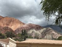 Siebenfarbenhügel in der Abenddämmerung