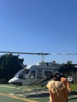 Mit dem Heli nach oben