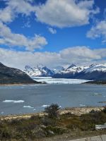 Erste Blick auf den Perito-Moreno-Gletscher