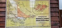 alte Übersichtskarte der Region mit Falkland Inseln