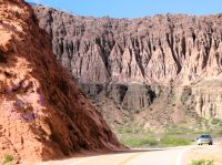 Canyonwand Quebrada de las Conchas Argentinien