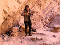 Musikant am Amphitheater Quebrada de las Conchas