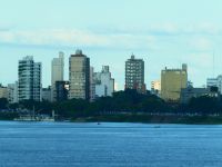 Rosario in Argentinien, vom Paraná-Fluss gesehen