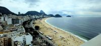 Blick vom Hotelzimmer auf die Copacabana