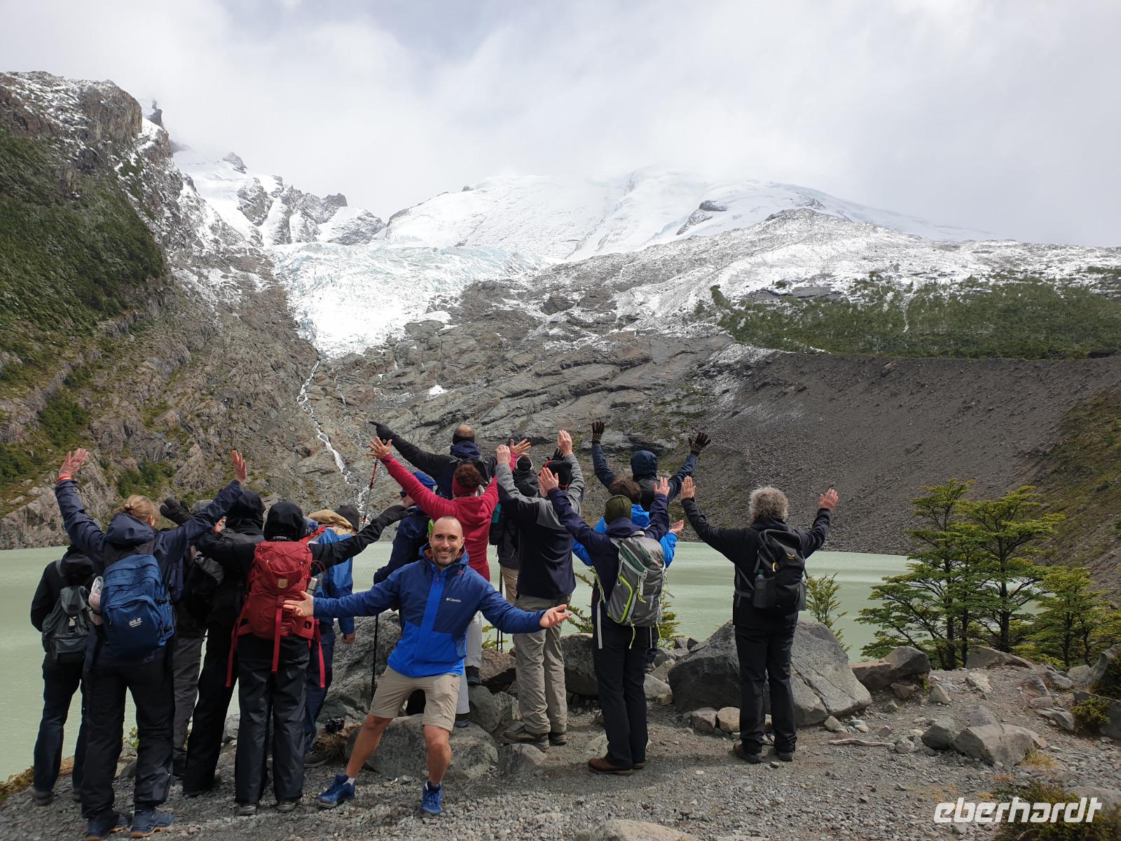 Die Wanderung hoch zum Laguna Huemul und Huemul Gletscher bei El Chalten (3)