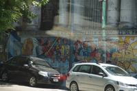 Evita Perón treibt die Arbeiter an gegen (nicht im Bild) Geier und Weißkopfseeadler, das US-amerikanische Wappentier