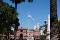 Casa Rosada und argentinische Flagge
