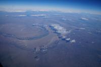 Patagonische Steppenlandschaft mit Wolken