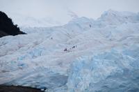Wanderer auf dem Gletscher 