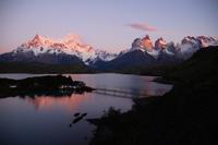 Sonnenaufgang am Torres del Paine-Massiv