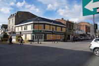 Verrammelte Apotheke wegen der Proteste in Chile 