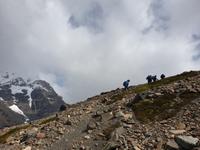 Wanderung zum Aussichtspunkt de las Torres in Torres del Paine Nationalpark in Chile