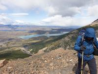 Wanderung zum Aussichtspunkt de las Torres in Torres del Paine Nationalpark in Chile