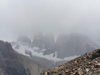 Wanderung zum Aussichtspunkt de las Torres in Torres del Paine Nationalpark in Chile