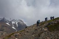 Wanderung zum Aussichtspunkt de las Torres in Torres del Paine Nationalpark in Chile