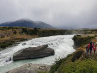 Wanderung zum Aussichtspunkt de las Torres in Torres del Paine Nationalpark in Chile