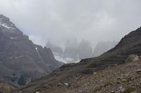 Wanderung zum Aussichtspunkt de las Torres in Torres del Paine Nationalpark in Chile