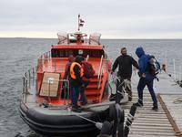 Insel Isla Magdalena inmitten der Magellan-Straße, das Zuhause von zigtausenden Pinguinen