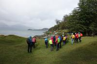 Wanderung am Beagle-Kanal im Feuerland-Nationalpark in Usuahia
