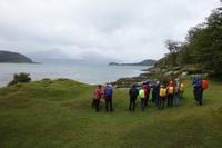 Wanderung am Beagle-Kanal im Feuerland-Nationalpark in Usuahia