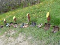 Wanderschuhe am Ende der Welt