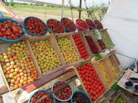 Obstand am Straßenrand
