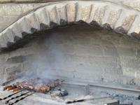 Schaschlikbraterei am Wegesrand