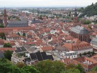 Heidelberg - Blick vom Schloss auf die Altstadt
