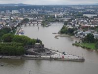 Blick von der Festung Ehrenbreitstein auf das Deutsche Eck