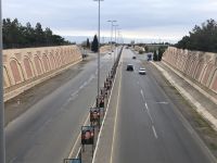 Blick auf die Zufahrtsstraße nach Ganja