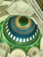 Kuppel im Männergebetsraum der Bibi Heybat Moschee bei Baku &ndash; &copy; Simone Willner (Eberhardt TRAVEL)