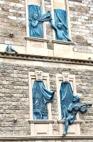 Figuren an einem Haus in der Altstadt von Baku &ndash; &copy; Simone Willner (Eberhardt TRAVEL)