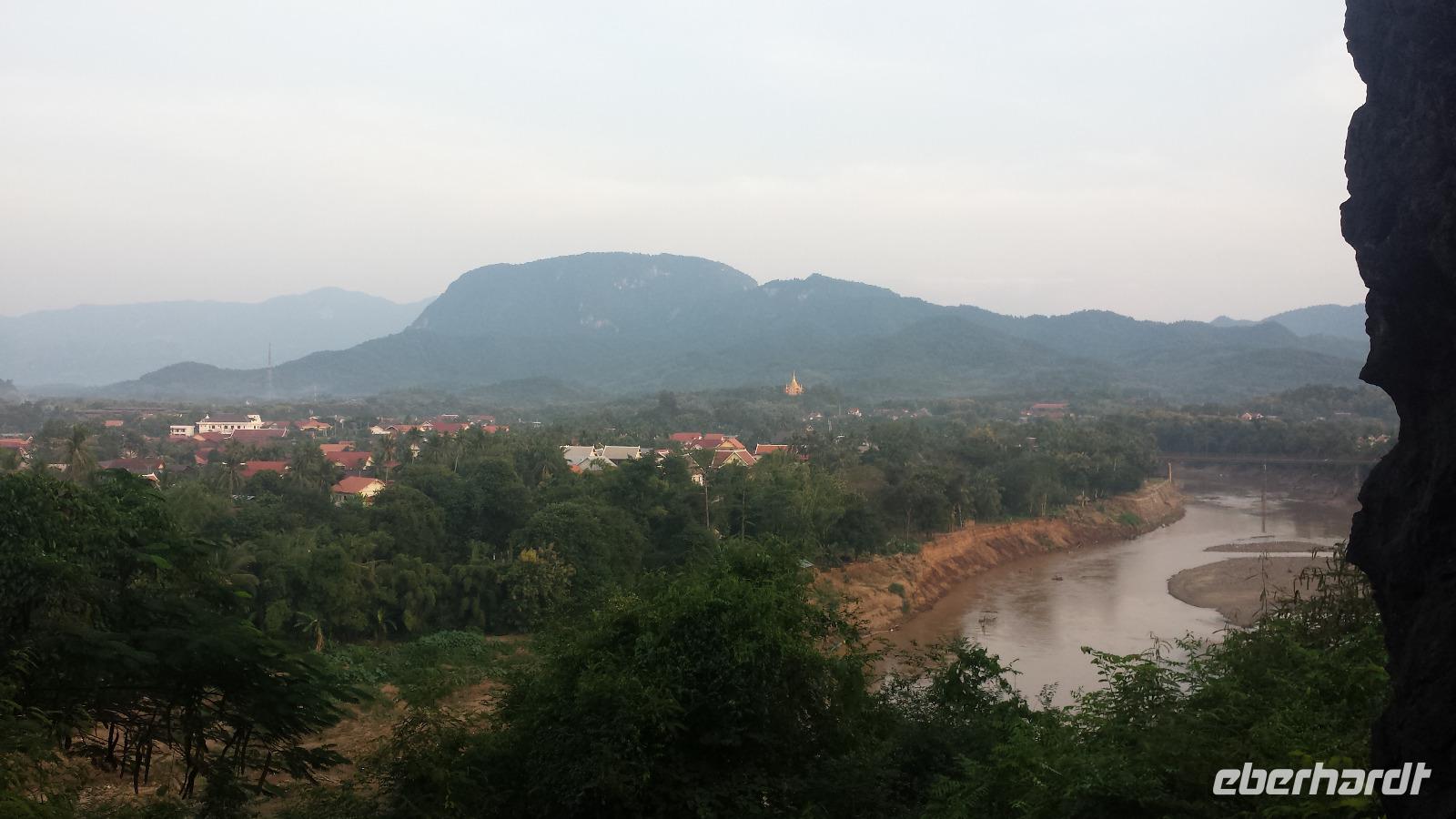 Blick auf den Mekong in Luang Prabang